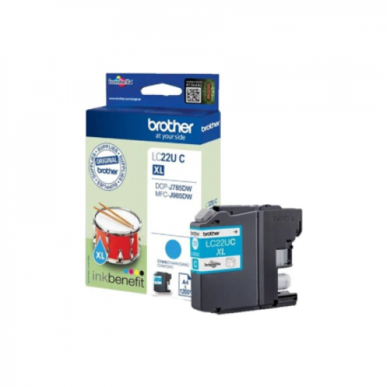 Brother LC-22UC | Ink Cartridge | Cyan