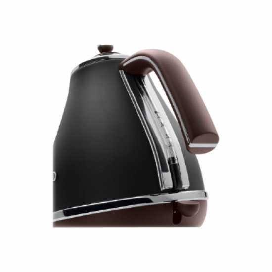 Delonghi | Icona Vintage | KBOV2001BK | Standard kettle | 2000 W | 1.7 L | Stainless steel | 360° rotational base | Black