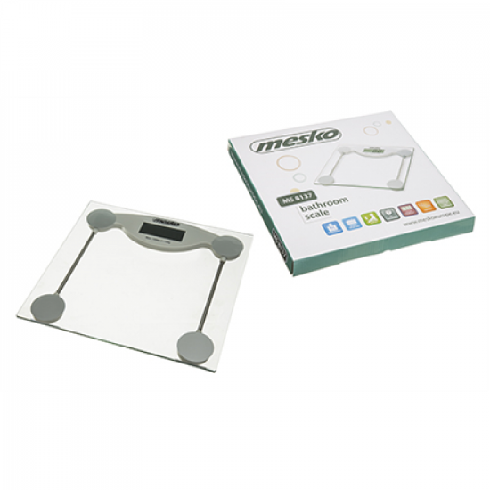Mesko | Bathroom scales | MS 8137 | Maximum weight (capacity) 150 kg | Accuracy 100 g | Glass