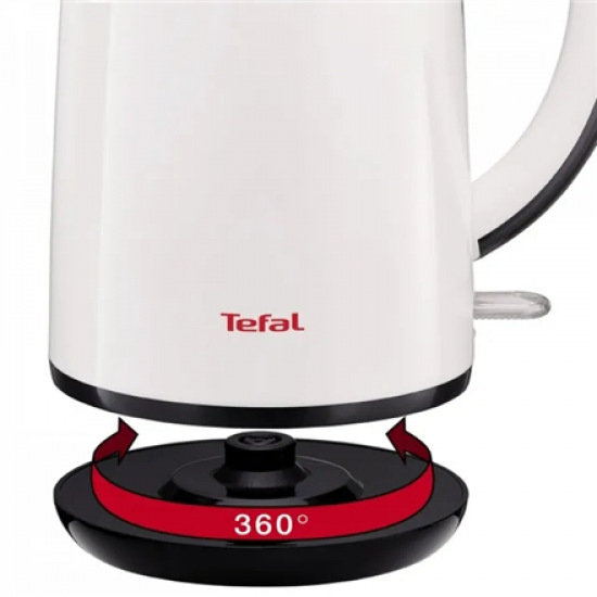 TEFAL | KO260130 | Standard kettle | 2400 W | 1.7 L | Stainless steel | 360° rotational base | White