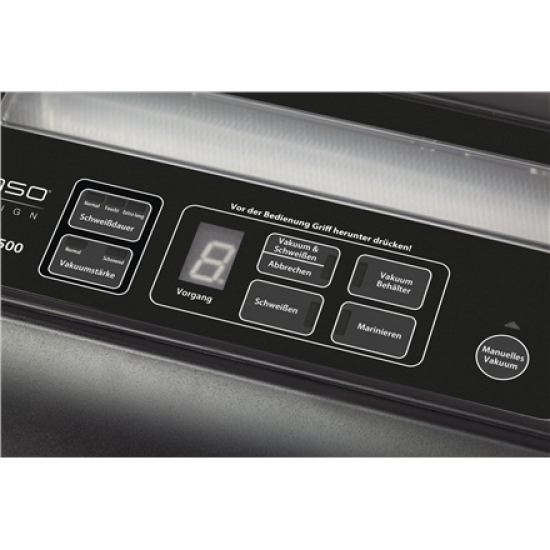 Caso | Professional Vacuum sealer | FastVAC 500 | Power 130 W | Temperature control | Stainless steel