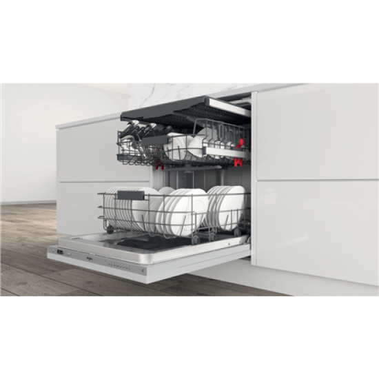 Dishwasher | WIC 3C26 F | Built-in | Width 59.8 cm | Number of place settings 14 | Number of programs 8 | Energy efficiency class E | White