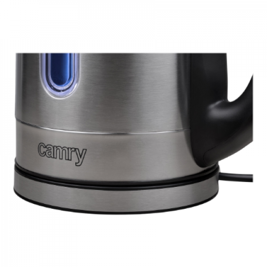 Camry | Kettle | CR 1253 | With electronic control | 2200 W | 1.7 L | Stainless steel | 360° rotational base | Stainless steel