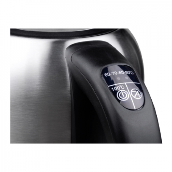 Camry | Kettle | CR 1253 | With electronic control | 2200 W | 1.7 L | Stainless steel | 360° rotational base | Stainless steel