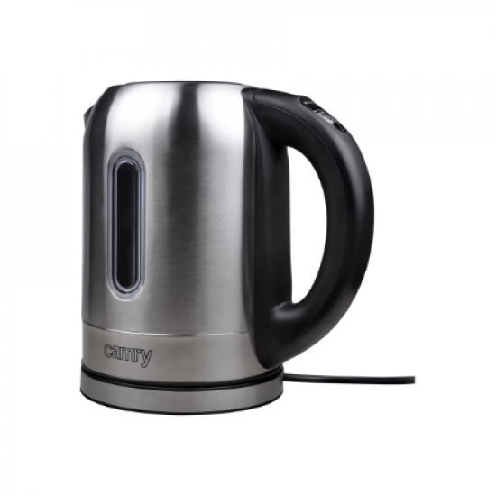 Camry | Kettle | CR 1253 | With electronic control | 2200 W | 1.7 L | Stainless steel | 360° rotational base | Stainless steel