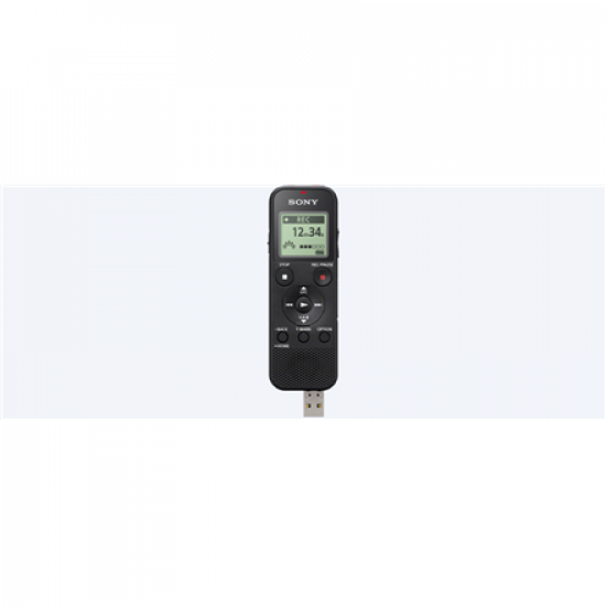 Sony | ICD-PX370 | Black | Monaural | MP3 playback | MP3 | 9540 min | Mono Digital Voice Recorder with Built-in USB