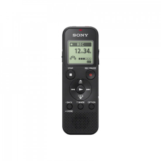 Sony | ICD-PX370 | Black | Monaural | MP3 playback | MP3 | 9540 min | Mono Digital Voice Recorder with Built-in USB