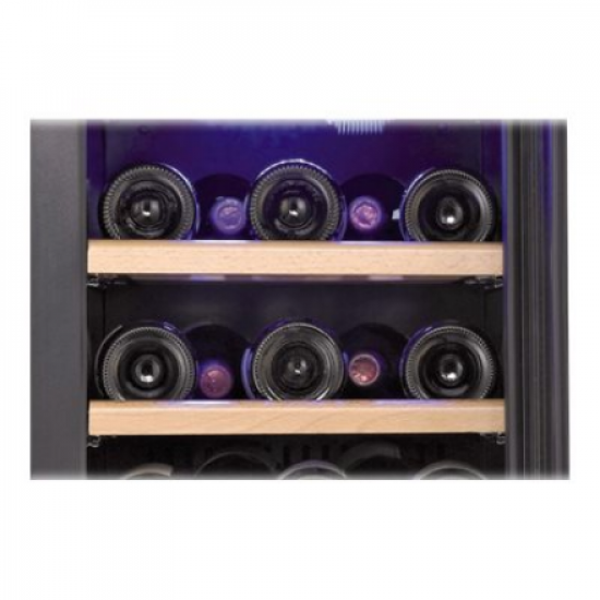 Caso | Wine cooler | Wine Comfort 66 | Energy efficiency class G | Showcase | Free standing | Bottles capacity Up to 66 bottles | Cooling type Compressor technology | Stainless steel/Black