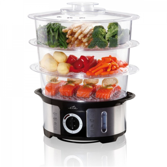 ETA | Steam cooker | ETA013490000 | 1000 W | 2 L | Black/ stainless steel | Number of baskets 3