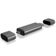 Raidsonic | External card reader with multi-USB connector | External | Micro SDHC, Micro SDXC, microSD 3.0 UHS-I SD, SDHC, SDXC, SD 2.0 UHS-I, MMC | external