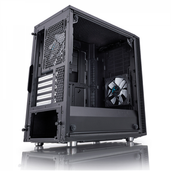 Fractal Design | Define Mini C TG | FD-CA-DEF-MINI-C-BK-TG | Side window | Left side panel - Tempered Glass | Black | Micro ATX | Power supply included No | ATX