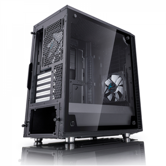 Fractal Design | Define Mini C TG | FD-CA-DEF-MINI-C-BK-TG | Side window | Left side panel - Tempered Glass | Black | Micro ATX | Power supply included No | ATX