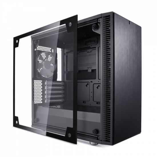 Fractal Design | Define Mini C TG | FD-CA-DEF-MINI-C-BK-TG | Side window | Left side panel - Tempered Glass | Black | Micro ATX | Power supply included No | ATX