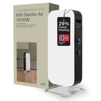 Mill | Heater | AB-H1000MEC | Oil Filled Radiator | 1000 W | Number of power levels 3 | Suitable for rooms up to 12-16 m² | White