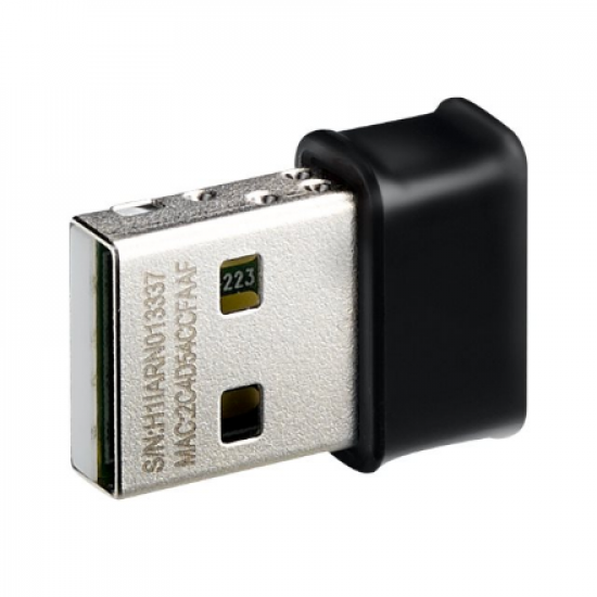 USB-AC53 NANO AC1200 Dual-band USB MU-MIMO Wi-Fi Adapter | 2.4GHz/5GHz | 36 month(s)