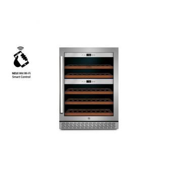 Caso | Wine cooler | WineChef Pro 40 | Energy efficiency class G | Showcase | Free standing | Bottles capacity Up to 40 bottles | Cooling type Compressor technology | Stainless steel/Black