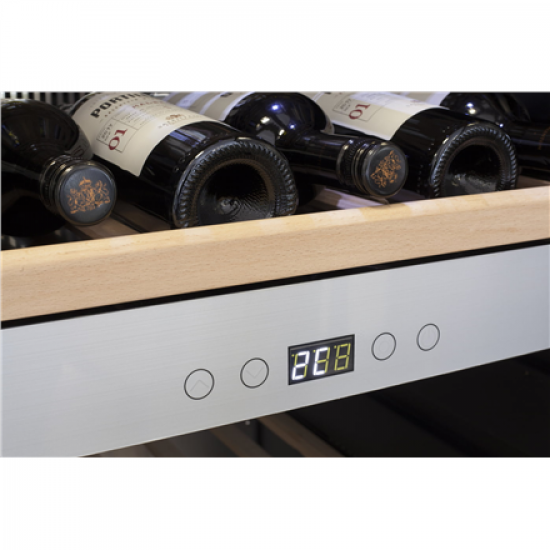 Caso | Wine cooler | WineComfort 380 Smart | Energy efficiency class G | Showcase | Free standing | Bottles capacity Up to 38 bottles | Cooling type Compressor technology | Stainless steel/Black