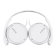 Sony | MDR-ZX110APW.CE7 | Wired | On-Ear | Microphone | White