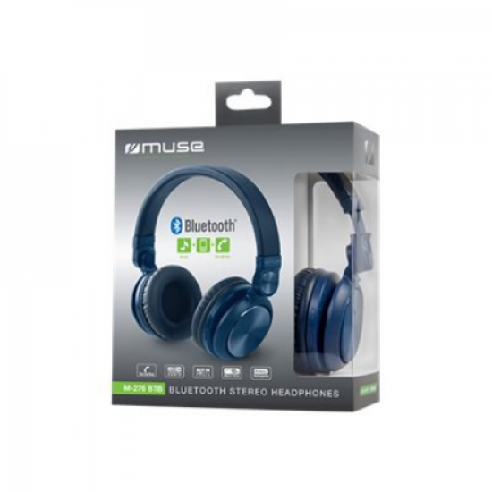 Muse | M-276BTB | Wireless | On-Ear | Microphone | Wireless | Blue