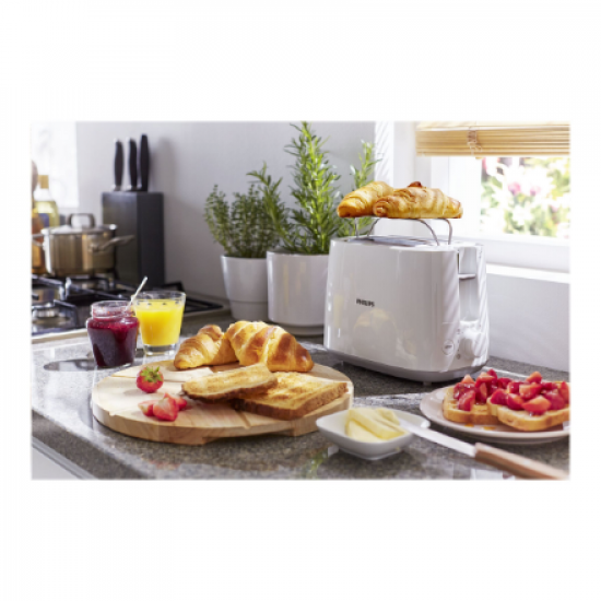 Philips | Toaster | HD2582/00 | Power 760 - 900 W | Number of slots 2 | Housing material Plastic | White