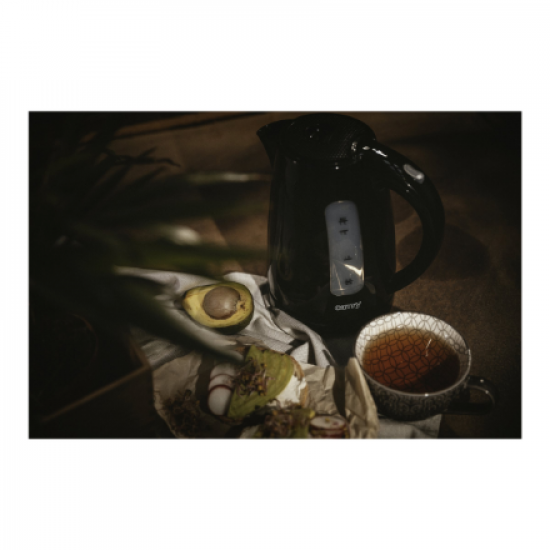 Camry | Kettle | CR 1255 | Standard | 2200 W | 1.7 L | Plastic | 360° rotational base | Black