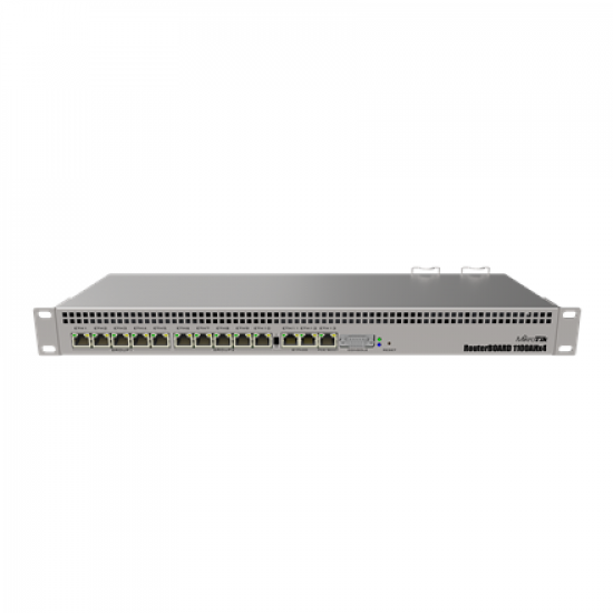 Wired Ethernet Router | RB1100AHx4 | No Wi-Fi | 10/100/1000 Mbit/s | Ethernet LAN (RJ-45) ports 13 | Mesh Support No | MU-MiMO No | No mobile broadband | 12 month(s)