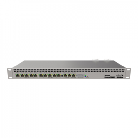 Wired Ethernet Router | RB1100AHx4 | No Wi-Fi | 10/100/1000 Mbit/s | Ethernet LAN (RJ-45) ports 13 | Mesh Support No | MU-MiMO No | No mobile broadband | 12 month(s)