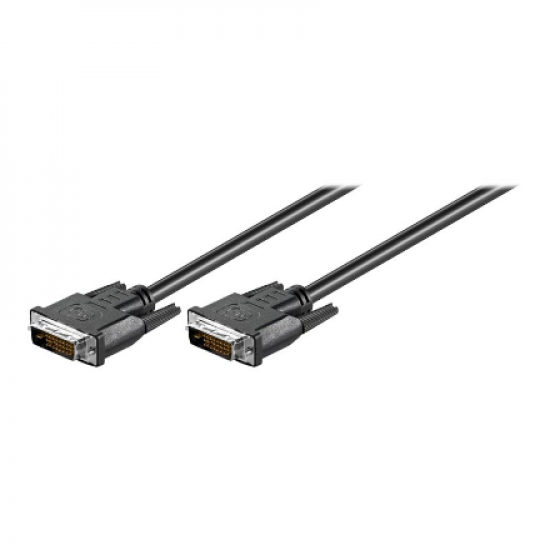 Goobay | DVI-D FullHD cable Dual Link, nickel plated | DVI-D male Dual-Link (24+1 pin) | DVI-D male Dual-Link (24+1 pin) | DVI to DVI | 1.8 m