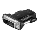 Goobay | HDMI/DVI-D adaptor, nickel plated | HDMI female (Type A) | DVI-D male Dual-Link (24+1 pin)