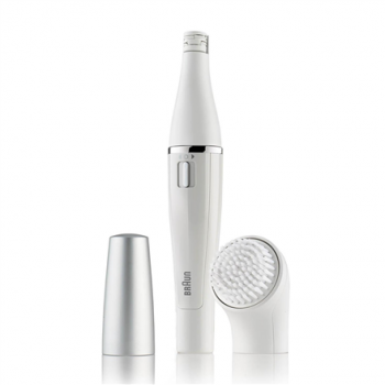 Braun | Face Epilator and facial cleansing brush | SE810 | Wet & Dry | White/Silver