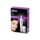 Braun | Face Epilator and facial cleansing brush | SE810 | Wet & Dry | White/Silver