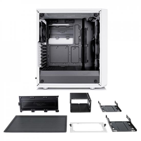 Fractal Design | Meshify C White - TG | FD-CA-MESH-C-WT-TGC | Side window | White | ATX | Power supply included No | ATX