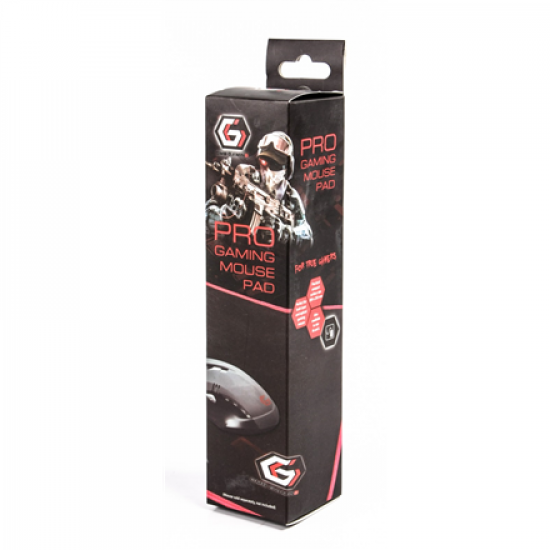 Gembird | MP-GAMEPRO-L Gaming mouse pad PRO, Large | Mouse pad | 400 x 450 x 3 mm | Black/Red