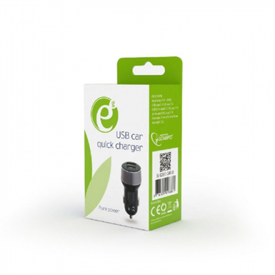 EnerGenie | EG-U2QC3-CAR-01 | 2-port USB car quick charger | 5 V | Car charger