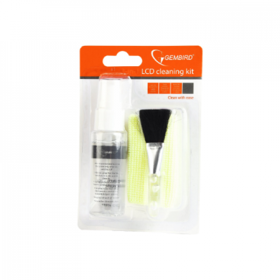 Gembird | 3-in-1 LCD cleaning Kit | Cleaning Kit | 30 ml