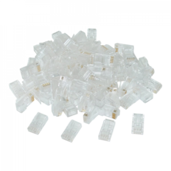 Cablexpert | Modular plug (adapter) 8P8C for solid CAT6 LAN cable, 10 pcs per bag