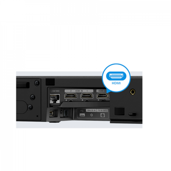 Sony | HT-ZF9 3.1CH Sound Bar With Wi-Fi and Bluetooth | Black | No | USB port | Wi-Fi | Bluetooth | Wireless connection