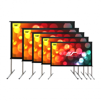 Elite Screens | Yard Master 2 Mobile Outdoor screen WV-Dual | OMS120H2-DUAL | Diagonal 120 