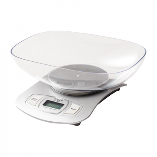 Adler | Kitchen scale | AD 3137s | Maximum weight (capacity) 5 kg | Graduation 1 g | Display type LCD | Silver