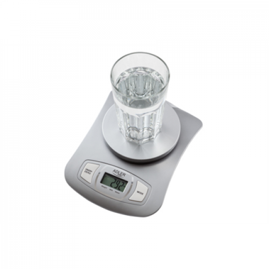 Adler | Kitchen scale | AD 3137s | Maximum weight (capacity) 5 kg | Graduation 1 g | Display type LCD | Silver