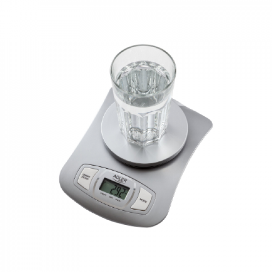 Adler | Kitchen scale | AD 3137s | Maximum weight (capacity) 5 kg | Graduation 1 g | Display type LCD | Silver