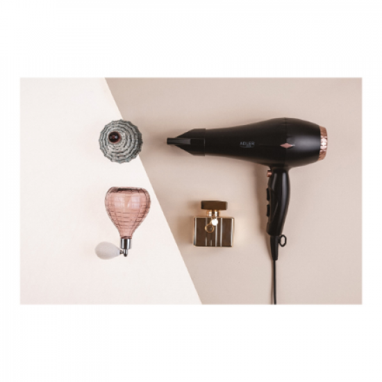 Adler | Hair Dryer | AD 2244 | 2000 W | Number of temperature settings 3 | Ionic function | Diffuser nozzle | Black