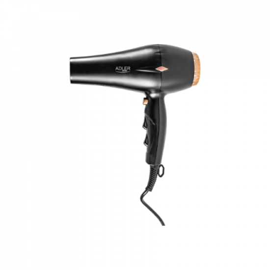 Adler | Hair Dryer | AD 2244 | 2000 W | Number of temperature settings 3 | Ionic function | Diffuser nozzle | Black