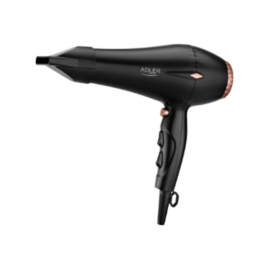 Adler | Hair Dryer | AD 2244 | 2000 W | Number of temperature settings 3 | Ionic function | Diffuser nozzle | Black