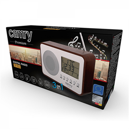 Camry | Digital Radio | CR 1153 | 5 W | White/woden