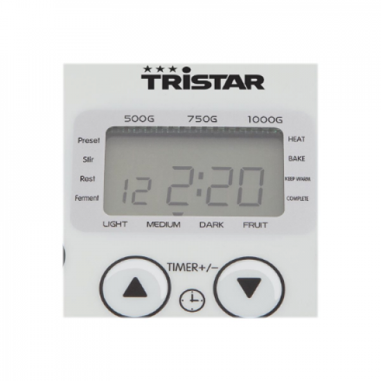 Tristar | Bread Maker | BM-4586 | Power 550 W | Number of programs 19 | Display LCD | White