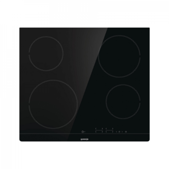 Gorenje | Hob | ECT641BSC | Vitroceramic | Number of burners/cooking zones 4 | Touch | Timer | Black | Display