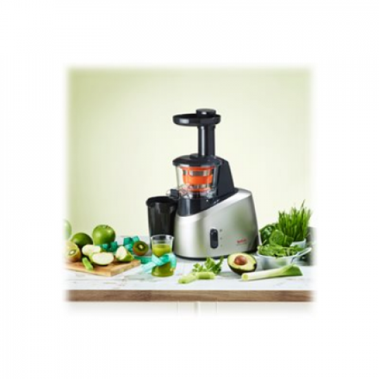 TEFAL | Slow Juicer | ZC255B38 | Type Electric | Silver/ black | 200 W | Extra large fruit input | Number of speeds 2 | 82 RPM
