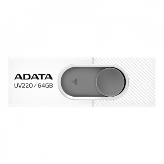 ADATA | UV220 | 64 GB | USB 2.0 | White/Gray