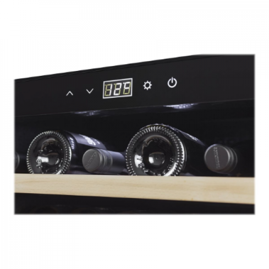 Caso | Wine cooler | WineSafe 18 EB | Energy efficiency class G | Built-in | Bottles capacity 18 bottles | Cooling type Compressor technology | Black
